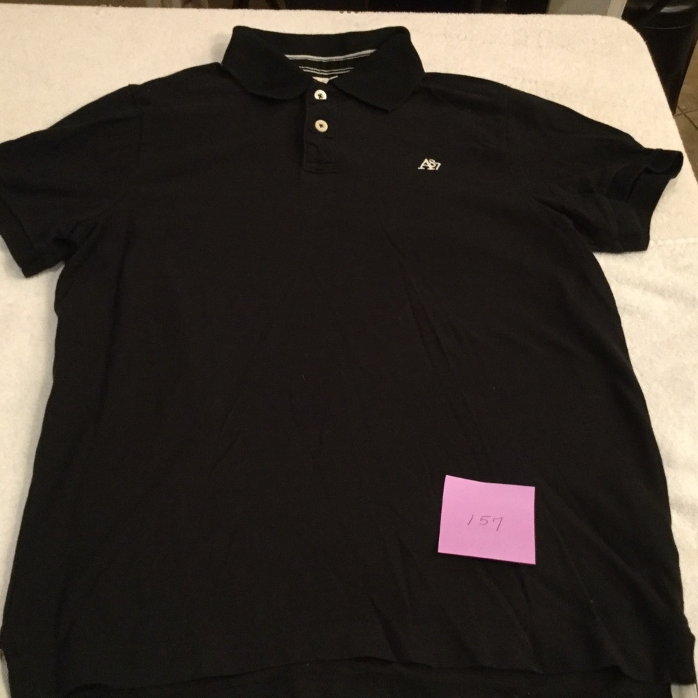 Aeropostale Black Polo Shirt - Size Large - Excellent Condition